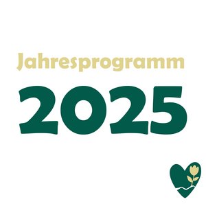 Schriftzug "Jahresprogramm 2025", Logo KGV Herzberg